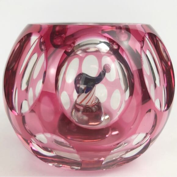Perthshire Peter McDougall Seal Balancing Ball 1979E Faceted Vintage Paperweight - Picture 4 of 16